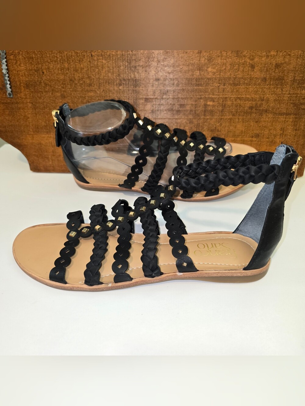 Franco Sarto Beryl studded sandals size 8